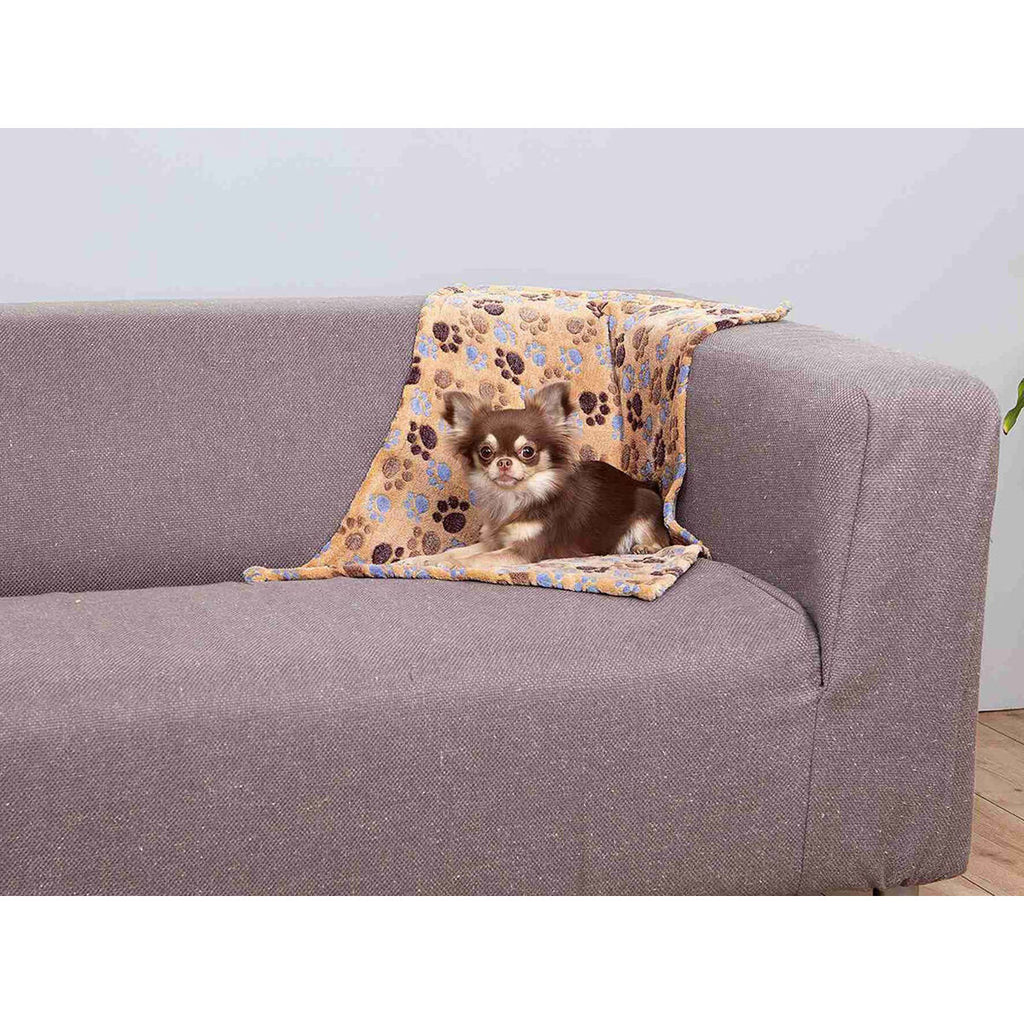 Couverture douillette pour animaux de compagnie – Trixie “Laslo” – Beige – 75 × 50 cm