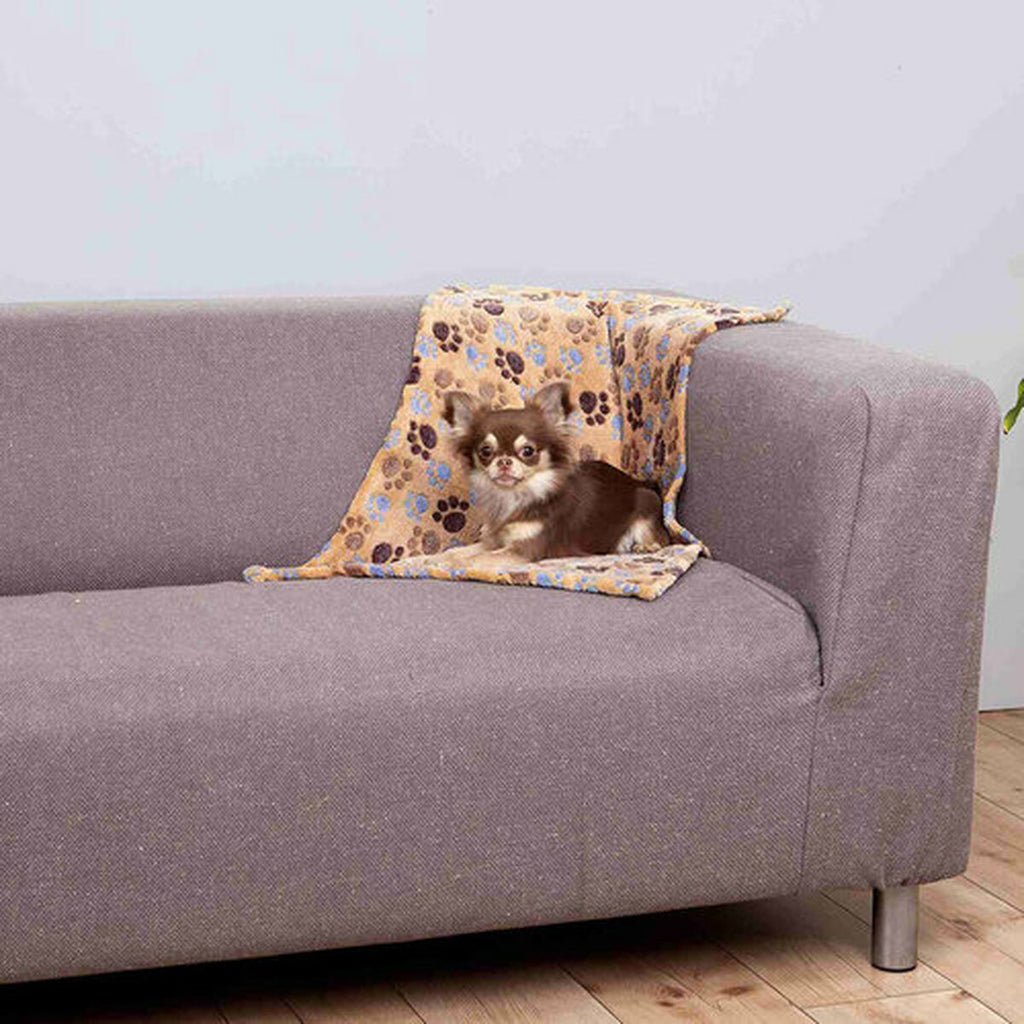 Couverture douillette pour animaux de compagnie – Trixie “Laslo” – Beige – 75 × 50 cm