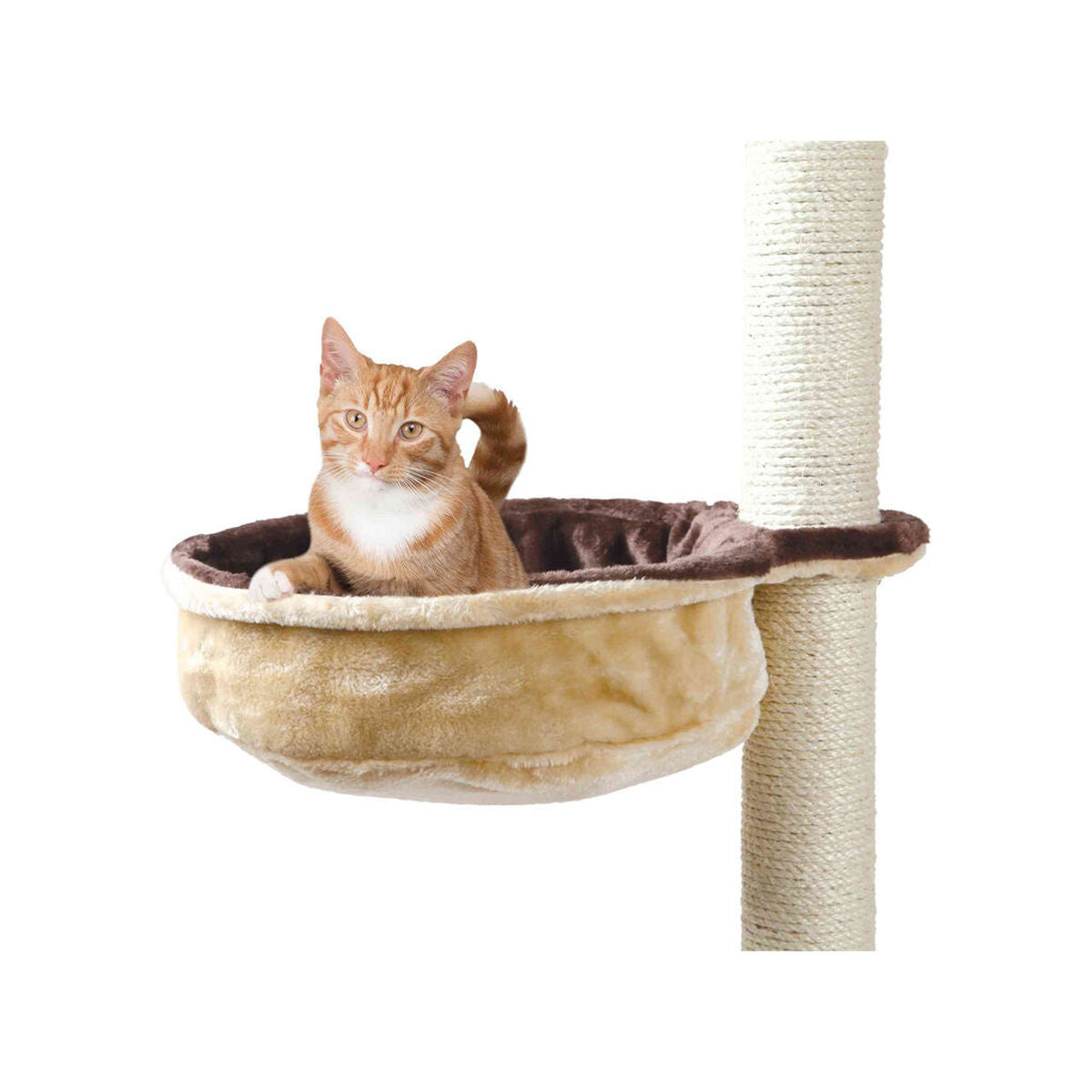 Lit pour chat Trixie – Marron et Beige, 38 cm de diamètre