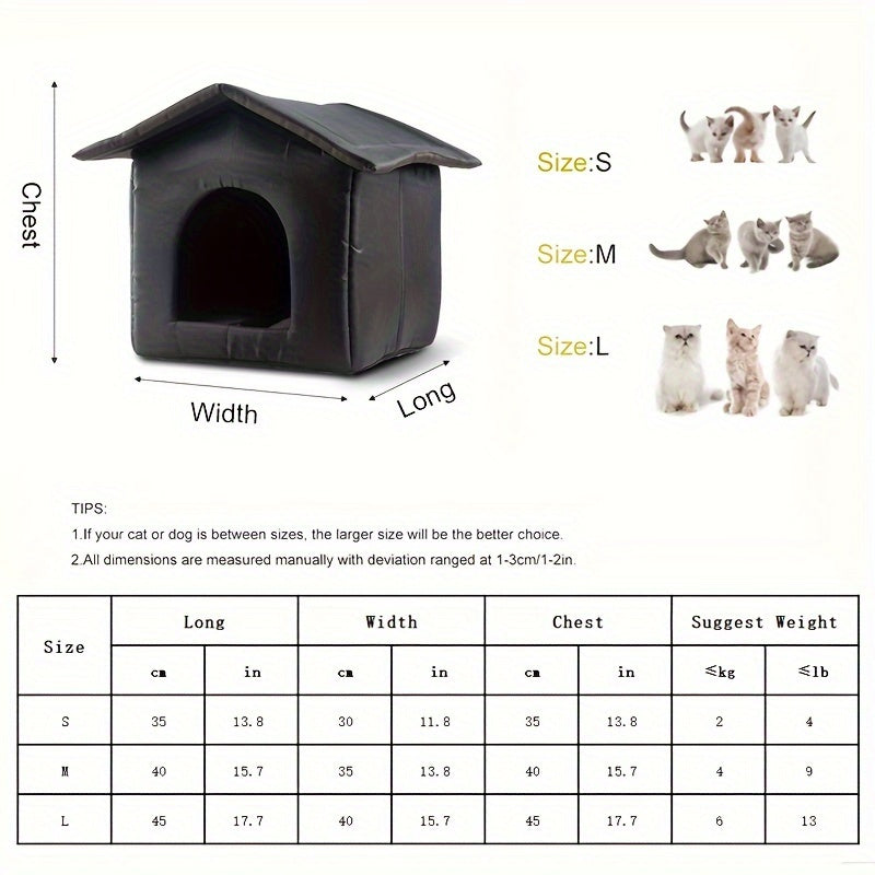 NNETM Waterproof Outdoor Cat House
