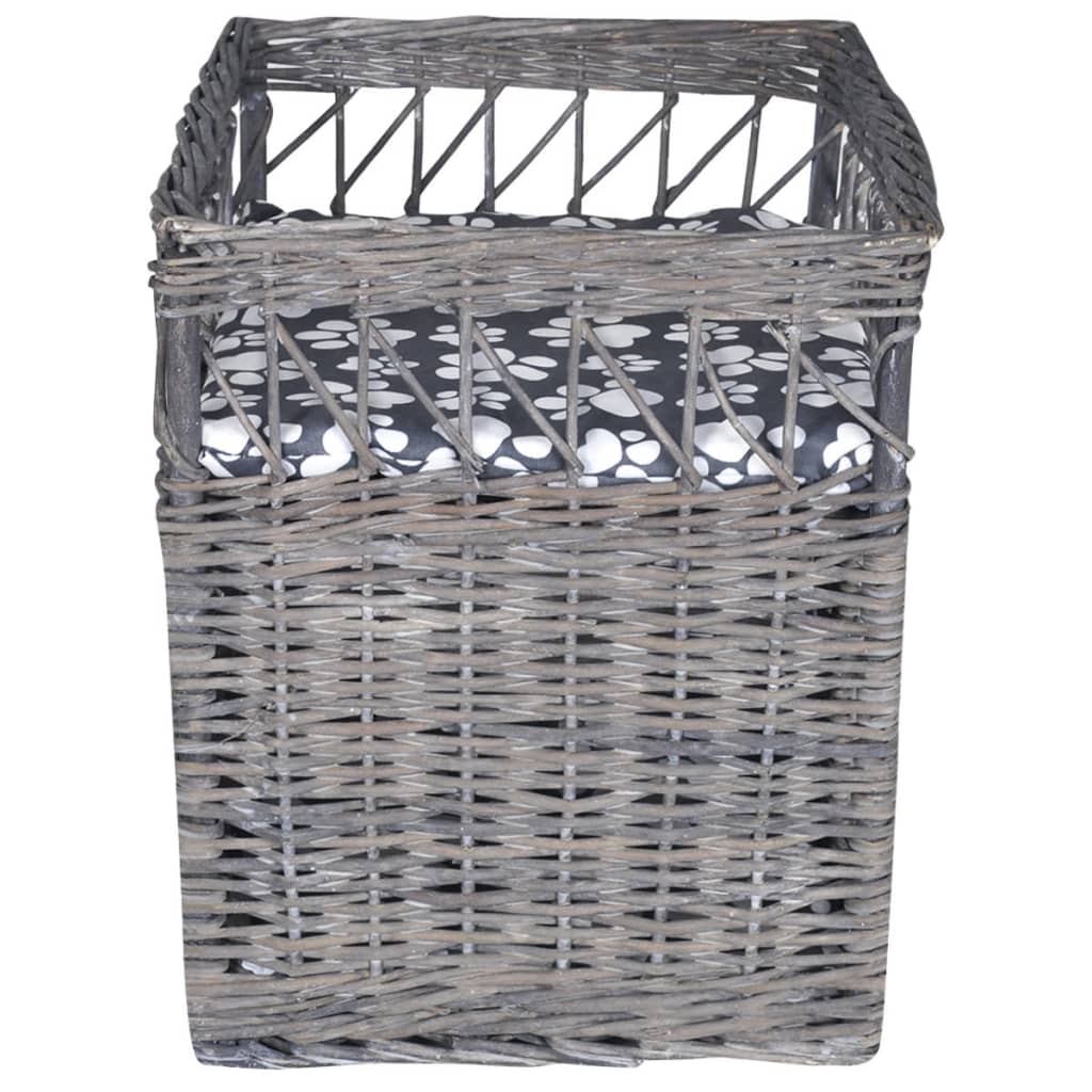 NNEVL Willow Cat Tree Pet House/Bed/Scratching Post with Cushion Square