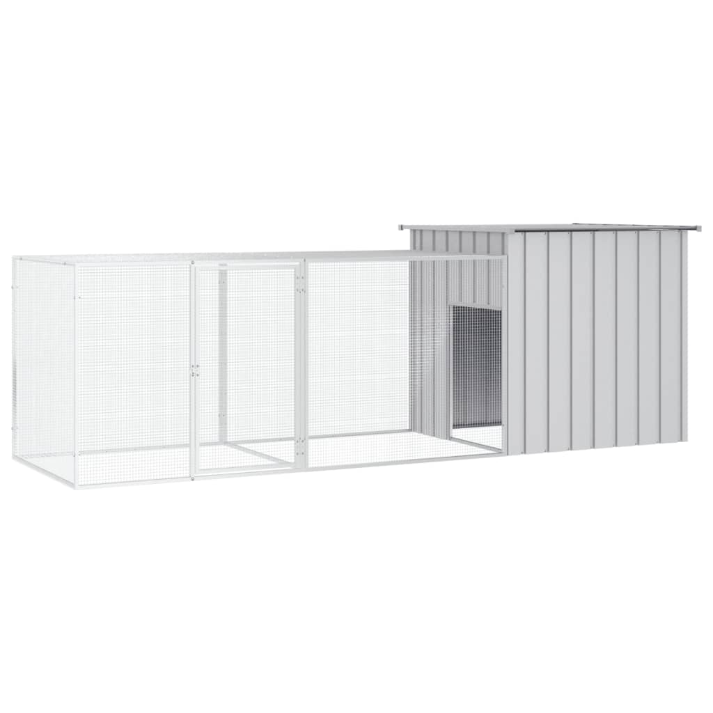 NNEVL Chicken Cage Grey 300x91x100 cm Galvanised Steel