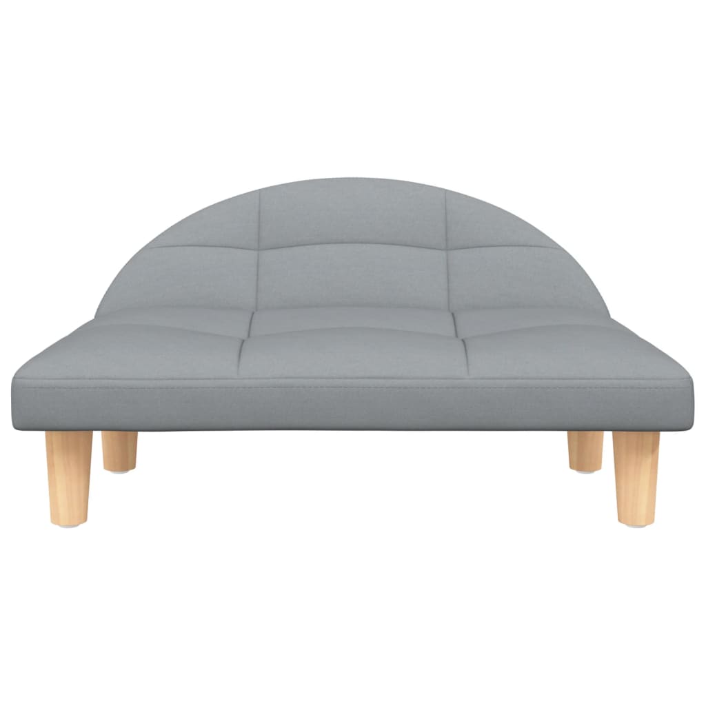 NNEVL  lit pour chien NNEVL en tissu gris clair 70x52x30 cm