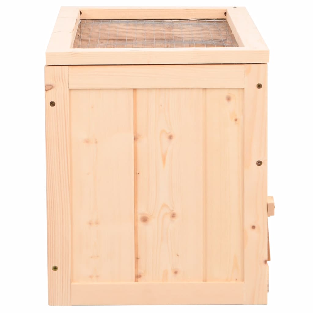 NNEVL Hamster Cage 60x30x35 cm Solid Wood Fir