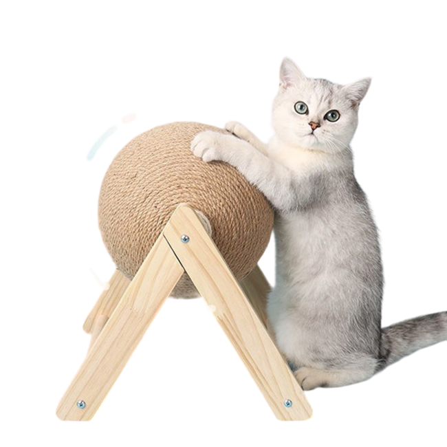 NNEOBA Cat Scratching Ball Toy Kitten Sisal Rope Ball Board Grinding Paws Toys Cats Scratcher Wear-resistant Pet Furniture supplies