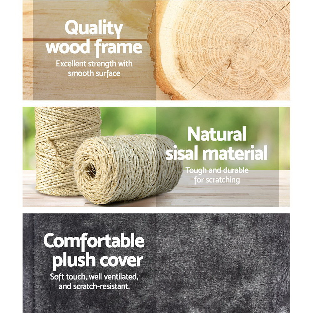 NNEDSZ Cat Tree 171cm Trees Scratching Post Scratcher Tower Condo House Furniture Wood