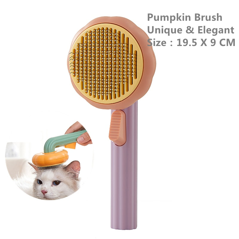 Pumpkin Pet Hair Brush