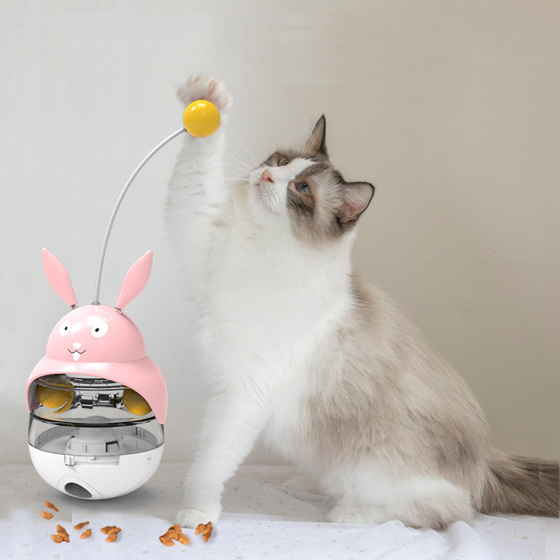 Jouet distributeur de friandises anti-fuite pour chats et chiens 🐾