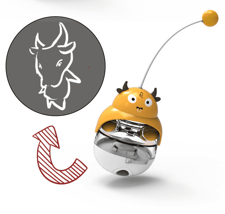 Jouet distributeur de friandises anti-fuite pour chats et chiens 🐾