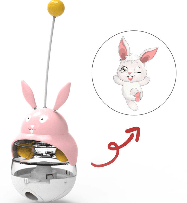 Jouet distributeur de friandises anti-fuite pour chats et chiens 🐾