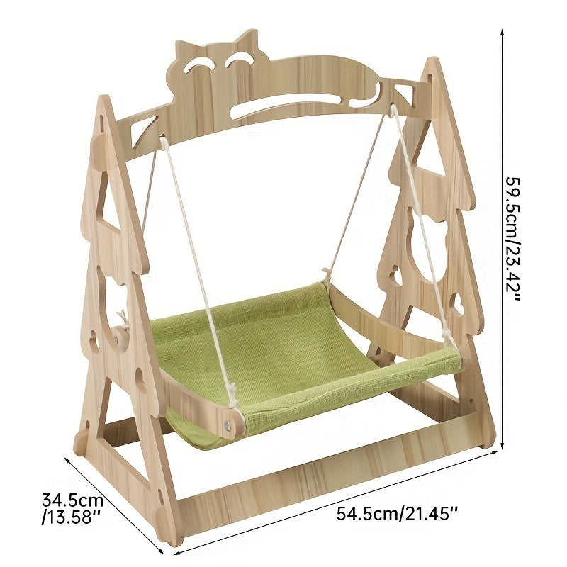 NNETM Cat Hammock Tree with Scratching Rope Lounger Bed