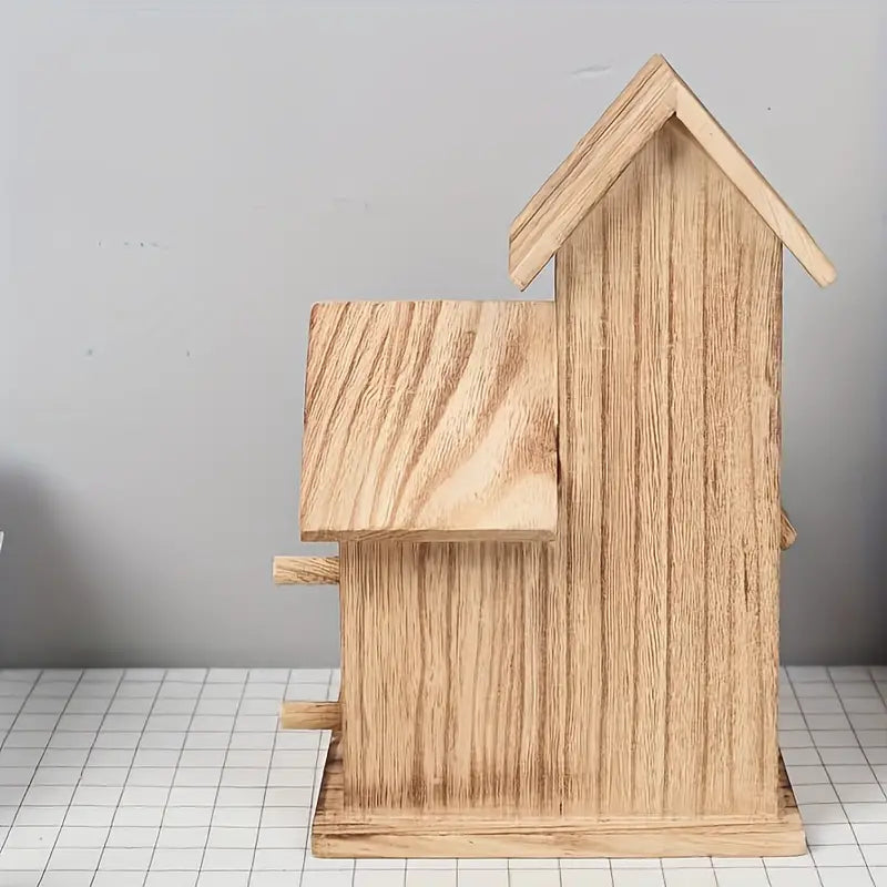 NNETM Lovely Bird's Nest - Villa Style Wooden Birdhouse