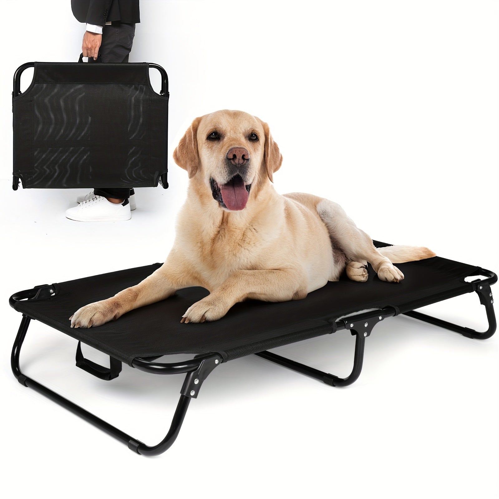 🐶 Cooling Dog Bed – Lavable et Pliable pour un Confort Optimal