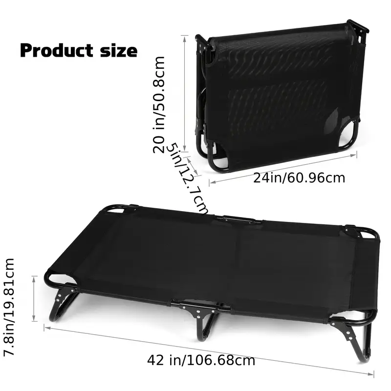 🐶 Cooling Dog Bed – Lavable et Pliable pour un Confort Optimal